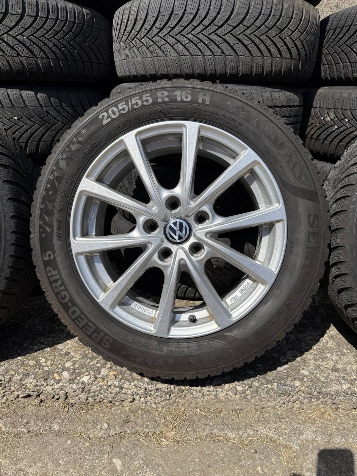 VW SET 5X112 16" GUME ZIMSKE SEMPERIT 205/55/16 / 4 KOMADA