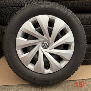VW SET ČELIČNIH 5X112 15" GUME SEMPERIT 185/65R15 / 4 KOMADA