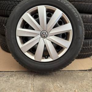 VW SET ČELIČNIH 5X112 16" + TPMS  GUME PIRELLI 205/60R16 / 4 KOMADA