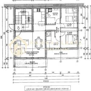 Zagreb,Sesvete,4-Ssoban stan 76m2(S2G2) na 1 katu,spremište,parking