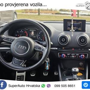 Audi A3 2.0 TDI 184 KS, REG 09/25 TEM+NAVI+GR SJED+PARK