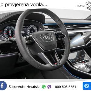 Audi A8 50 TDI quattro S line 286 KS, ZRAČNI+ACC+360+LED+4xGR SJED+HEAD+PANO