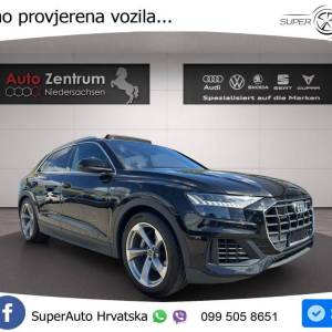 Audi Q8 55 TFSI V6 quattro Aut. S line 340 KS, ZRAČNI+ACC+360+4xGR SJED+LED+PANO
