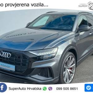 Audi Q8 60 TFSIe quattro Aut. S line 462 KS, ZRAČNI+ACC+360+4xGR SJED+LED+PANO