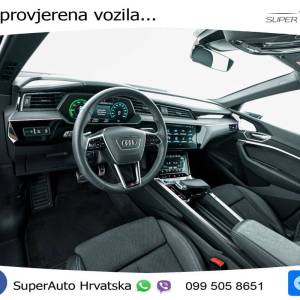 Audi Q8 e-tron 55 114 kWh SB quattro S line 408 KS,  ZRAČNI+GR SJED+360+PANO