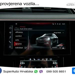 Audi Q8 e-tron 55 114 kWh SB quattro S line 408 KS,  ZRAČNI+GR SJED+360+PANO