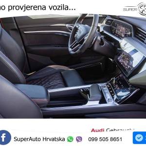 Audi Q8 e-tron S line 408 KS, ZRAČNI+ACC+360+LED+GR SJED+PANO+HEAD+ASIST