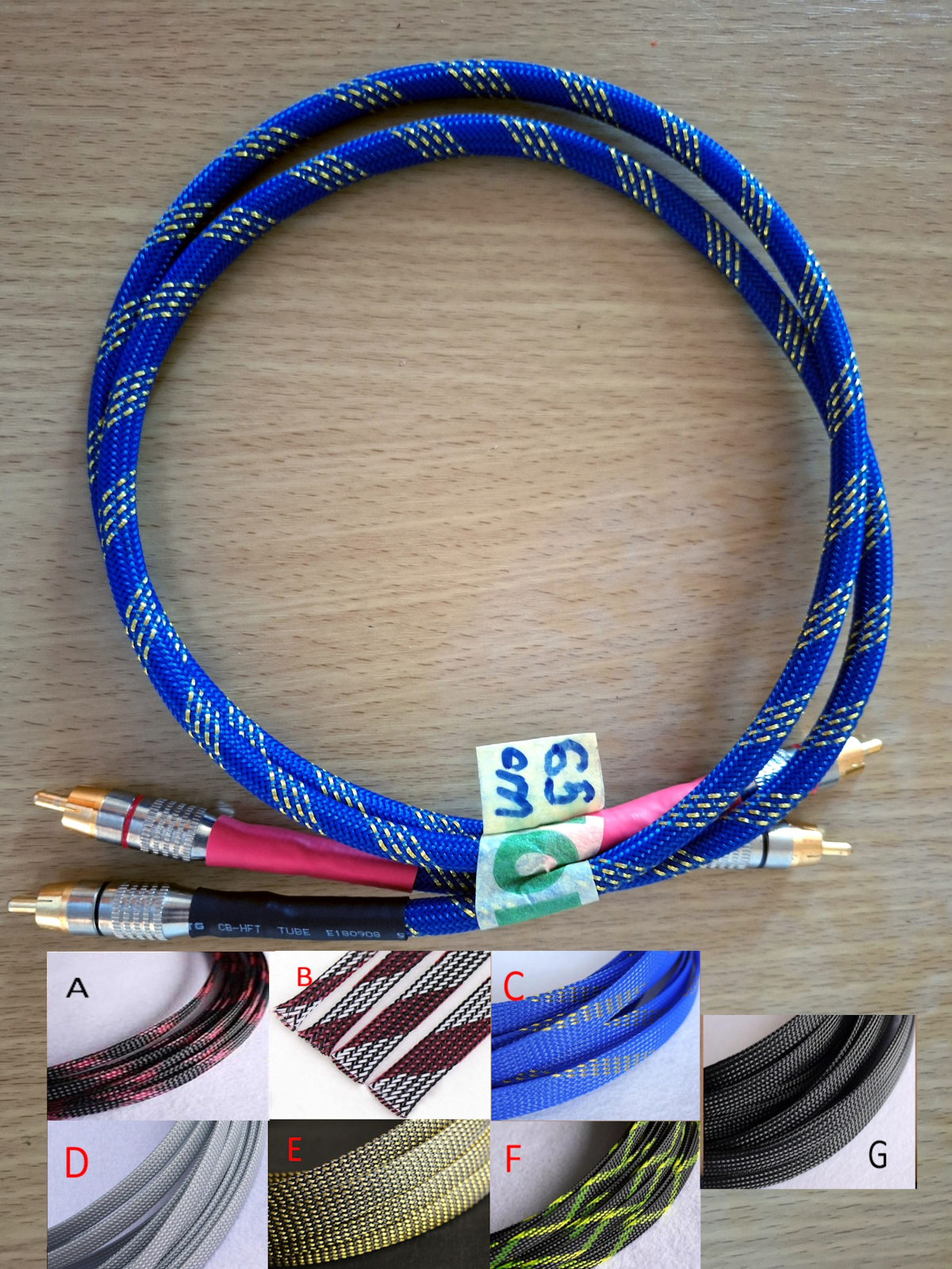 Audiofilski DIY interkonekt kabel MOGAMI 2582, L=65 cm (novo)