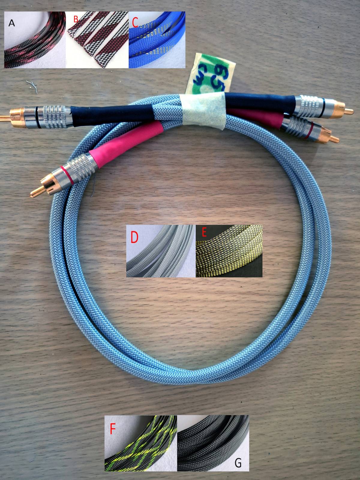 Audiofilski DIY interkonekt kabel MOGAMI 2582, L=65D cm (novo)