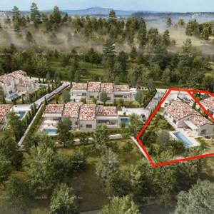 BARBAN - Zemljište za gradnju s projektom (kuća s bazenom), 15 minuta do mora