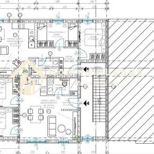 Bibinje,3-S stan penthouse(S5Z1) 69m2 s krovnom terasom 50m2+parking