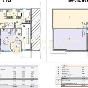 Bibinje,3-S stan penthouse(S4Z1)66m2m2 s krovnom terasom 50m2+parking