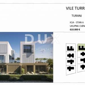 BIOGRAD NA MORU, TURANJ - Luksuzni stan u prizemlju vile s vrtom, kompleks u prvom redu do mora