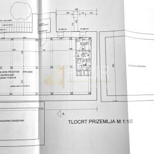 Čavle, dvojna kuća niski roh-bau, poslovno-stambena namjena