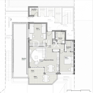 COSTABELLA, BIVIO, KANTRIDA - eksluzivan stan 101,87m2 prizemlje, 100m od mora, prekrasan pogled + okućnica 40m2- STAN 1