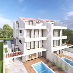 CRIKVENICA, DRAMALJ - Dvoetažni apartman sa bazenomna 300 metara od mora!