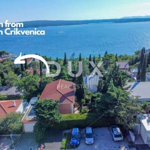 CRIKVENICA, DRAMALJ - rustikalna vila s rimskim vrtom samo 250 metara od plaže, GARAŽA, ekskluzivno