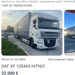 Daf XF HITNO!
