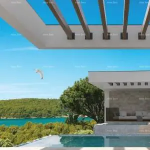 Dupleks luksuzna vila u mediteranskom stilu s bazenom i liftom. Pogled na more! Medulin!