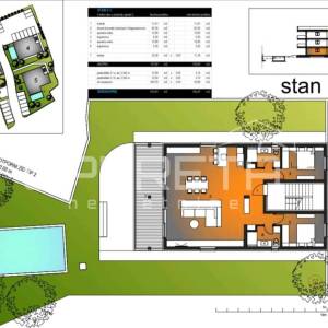 Dvosobni stan 2.1 u urbanoj vili, novogradnja, 162.47 m2, Okrug Gornji, Čiovo, T