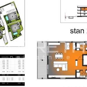 Dvosobni stan 2.3 u urbanoj vili, novogradnja, 126.89 m2, Okrug Gornji, Čiovo, T