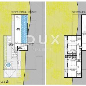 GORSKI KOTAR, FUŽINE - jedinstven projekt u srcu Gorskog kotara, građevinsko zemljište 2086 m2 sa projektom za vilu, prilika za...