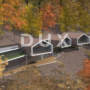 GORSKI KOTAR, FUŽINE - jedinstven projekt u srcu Gorskog kotara, građevinsko zemljište 2140 m2 sa projektom za vilu, prilika za...
