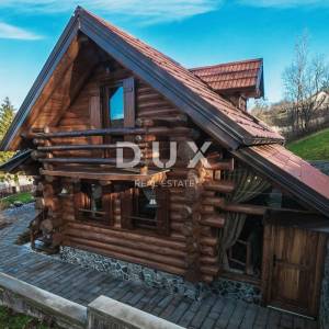 GORSKI KOTAR, KUPJAK - Bajkovita drvena vila s bazenom i welnessom!