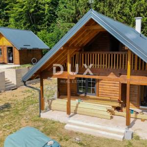 GORSKI KOTAR, LIČ - Samostojeća drvena kuća u završnoj fazi, na osami