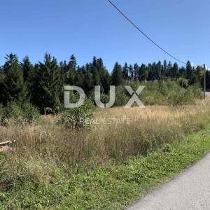 GORSKI KOTAR, LOKVE- atraktivno zemljište 1267m2 za obiteljsku kuću / villu / apartmane / kuću za iznajmljivanje / kuću za odmo...