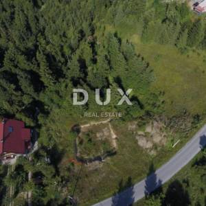 GORSKI KOTAR, LOKVE- atraktivno zemljište 1267m2 za obiteljsku kuću / villu / apartmane / kuću za iznajmljivanje / kuću za odmo...