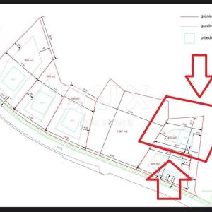 GORSKI KOTAR, LOKVE - atraktivno zemljište 450m2 za obiteljsku kuću / villu / apartmane / kuću za iznajmljivanje / kuću za odmo...