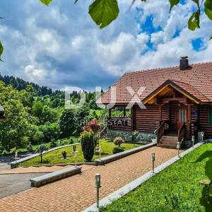 GORSKI KOTAR, RAVNA GORA - Predivna kuća za odmor, na osami s 5.474m2 ograđenog zemljišta