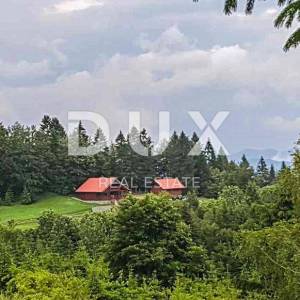 GORSKI KOTAR, RAVNA GORA - Predivna kuća za odmor, na osami s 5.474m2 ograđenog zemljišta