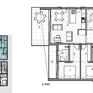 Grad Krk, prodaja, luksuzni novoizgrađeni penthouse! 