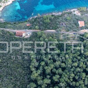 Građevinsko Zemljište od 934 m², drugi red od mora, otok Korčula, Črnja Luka