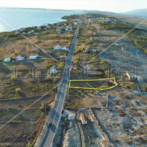 Građevinsko zemljište, pogled na more, ograđeno, 821 m2, Rtina,Ražanac