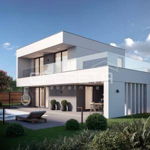 Građevinsko zemljište s dozvolom za kuću i bazen – Poličnik - 482 m2