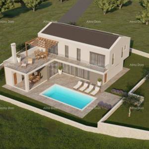 Građevinsko zemljište s projektom vile s bazenom, Rebići