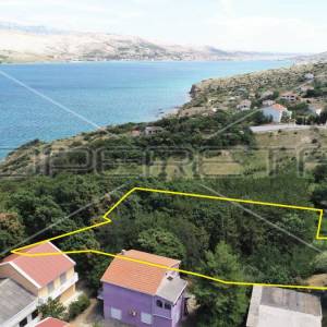 Građevinsko zemljište s pogledom na more, Pag, 1.738 m2