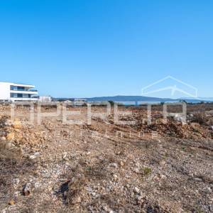 Građevinsko zemljište s panoramskim pogledom – Krk, 860 m²