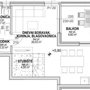 Hrvatska, Pag, Povljana, Luksuzni apartmani, 103m2 m2, Prvi red do mora, S12