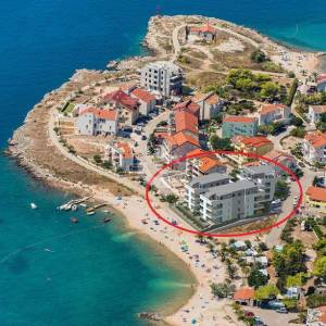 Hrvatska, Pag, Povljana, Luksuzni apartmani, 103m2 m2, Prvi red do mora, S12