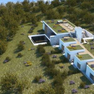 HVAR- zemljište 30000m2 s pogledom na more i s projektom za boutique hotel ili luxuznu villu