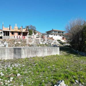 IČIĆI, POLJANE- zemljište 910m2 s započetom gradnjom s panoramskim pogledom na more za obiteljsku kuću/ villu/ apartmane/ kuću ...