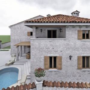 ISTRA, BALE - Autohtona istarska kuća s projektom vile