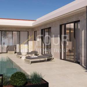 Istra, Barban - okolica, zemljište s projektom za 6 luksuznih vila s bazenima