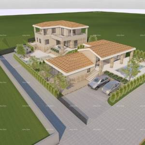 Istra. Bibići. Prodaja građevinskog zemljišta sa ishodovanom pravomoćnom građevinskom dozvolom., Bibići.