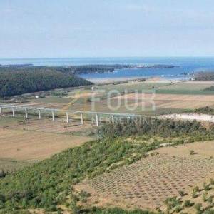 Istra, Brtonigla, građevinski teren, 650m2, pogled na more