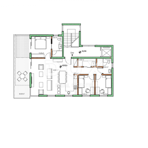 ISTRA, BUJE - Ekskluzivan Penthouse s panoramskim pogledom na more i grad Buje